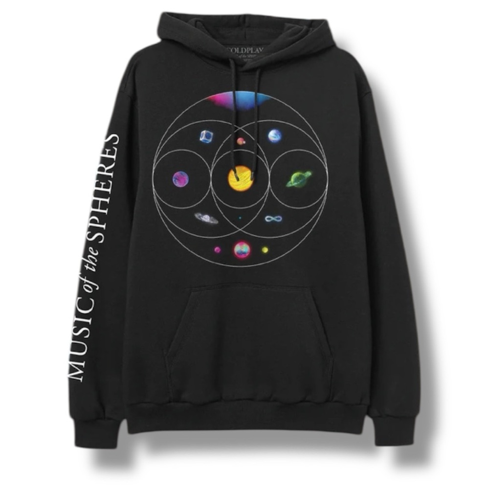 COLDPLAY Music of the Spheres Planet Hoodie Sweatshirt